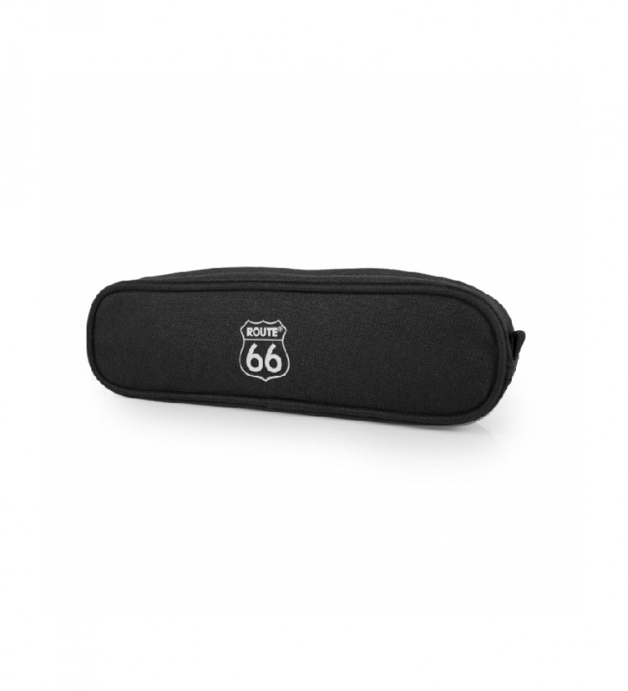 Estojo para lápis preto da Rota 66, Carolina do Norte - 6x21x4cm -