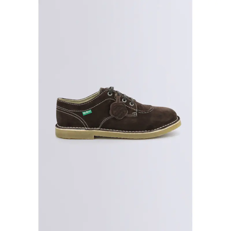 KICK KARMA MARRON FONCE DERBIES Cuir Homme