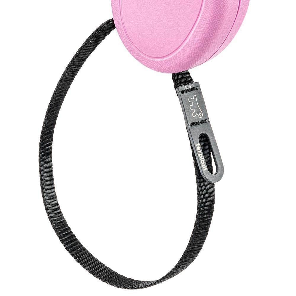 Laisse extensible pour petits chiens flippy one cord mini, cordon rétractable 3 m, max 8 kg, rose