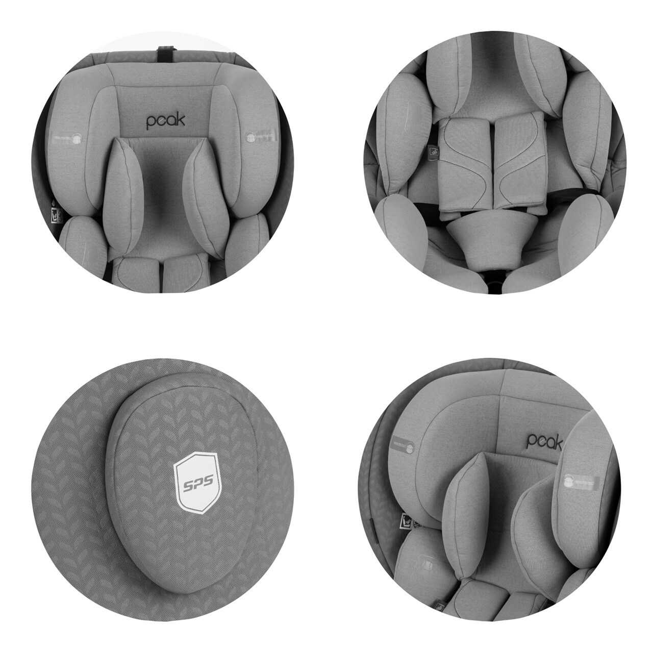 Chipolino Kindersitz Peak i-Size (40 - 150 cm) Isofix, SPS, drehbar, verstellbar grün