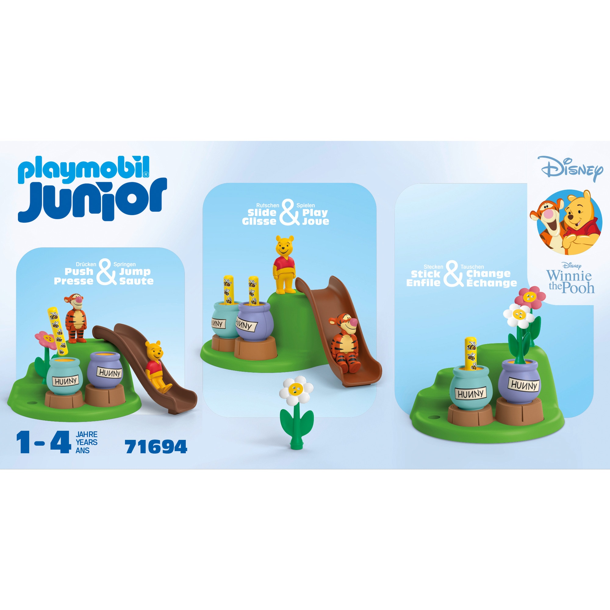 PLAYMOBIL Konstruktionsspielzeug Junior & Disney: Winnies & Tiggers Bienengarten