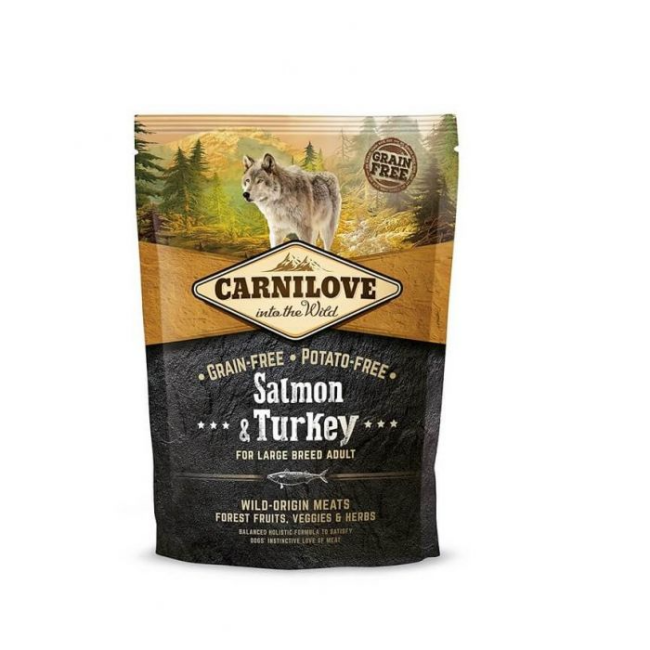 Carnilove saumon & dinde pour chien adulte de grande race