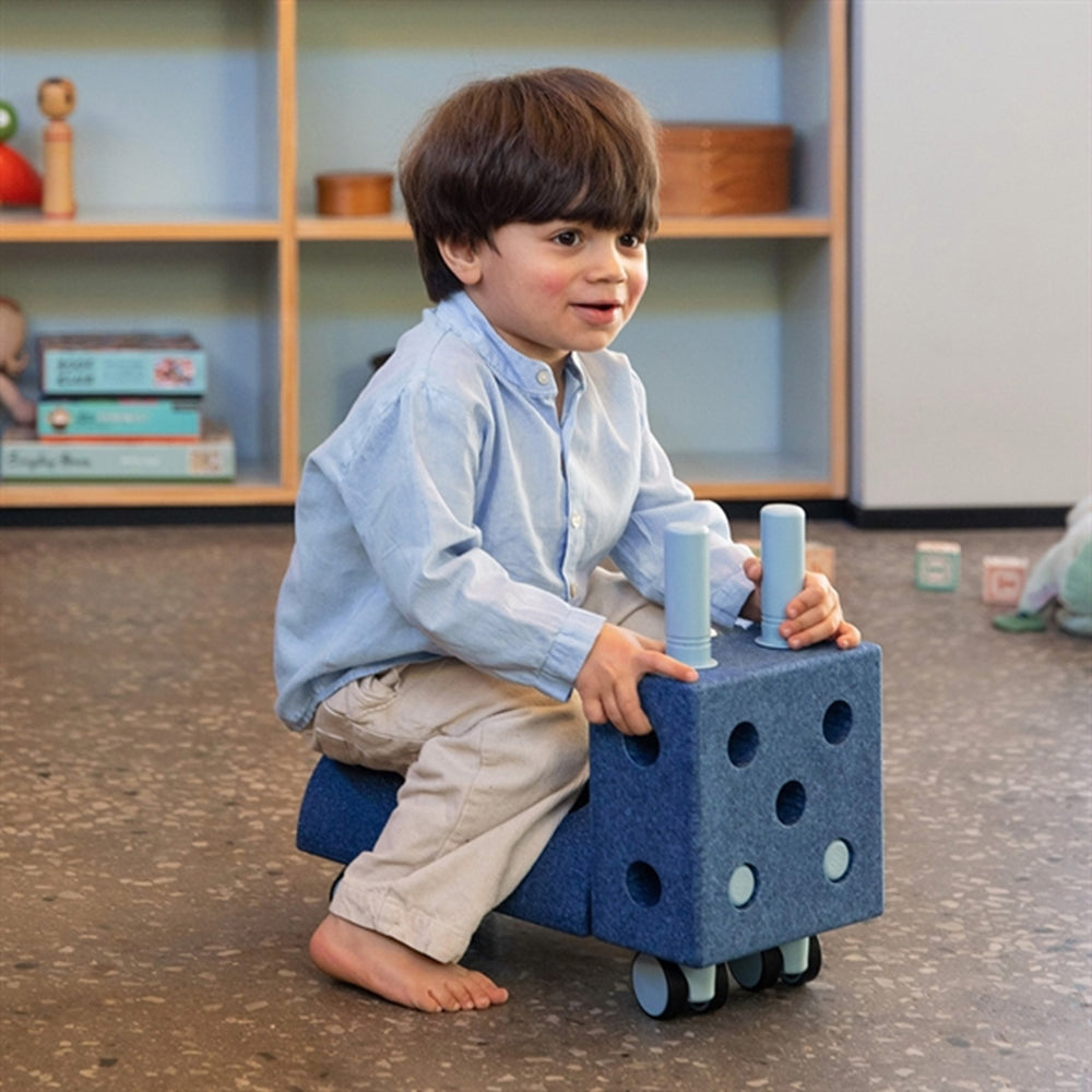 Gåbil Deep Blue/Sky Blue - MODU → Luksusbaby.dk