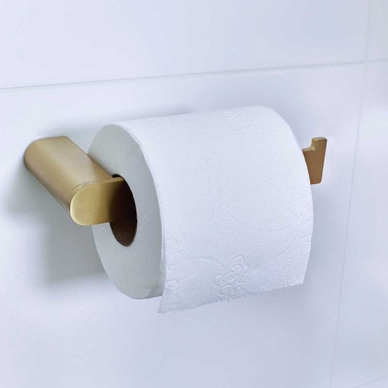 XIVADA Toiletrolhouder Eros - Boren - Rvs - Goud