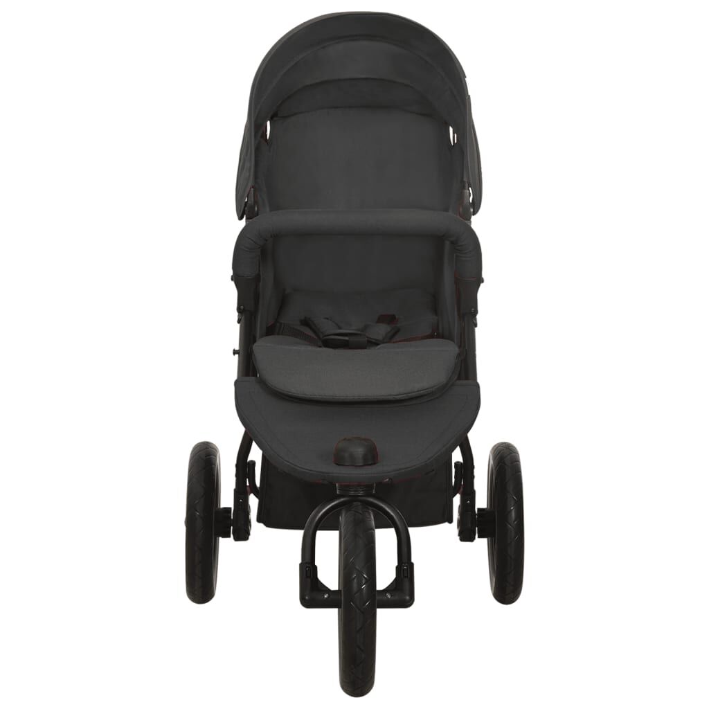 vidaXL Kinderwagen, Antraciet, Staal