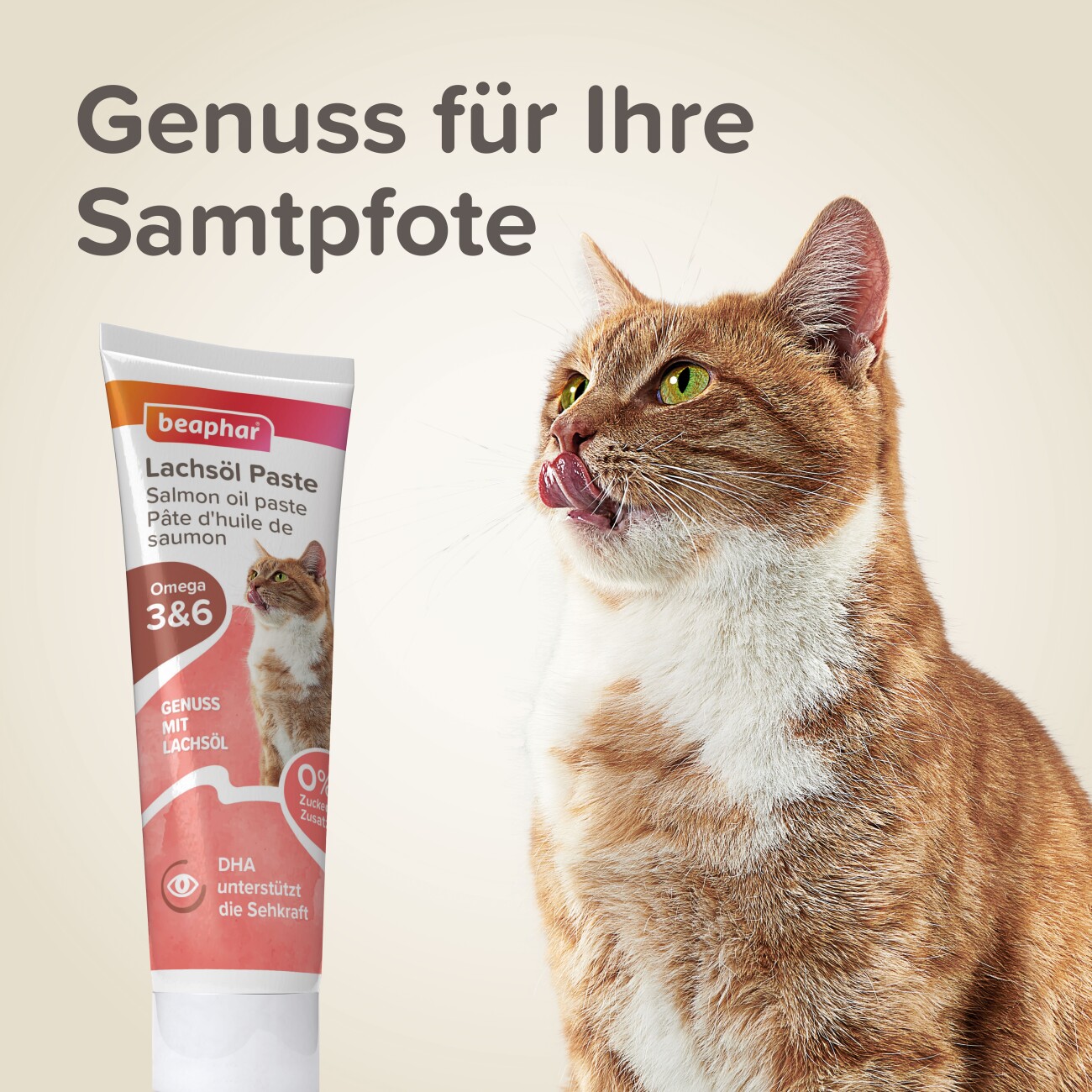 Beaphar Lachsöl Paste Katze 100g