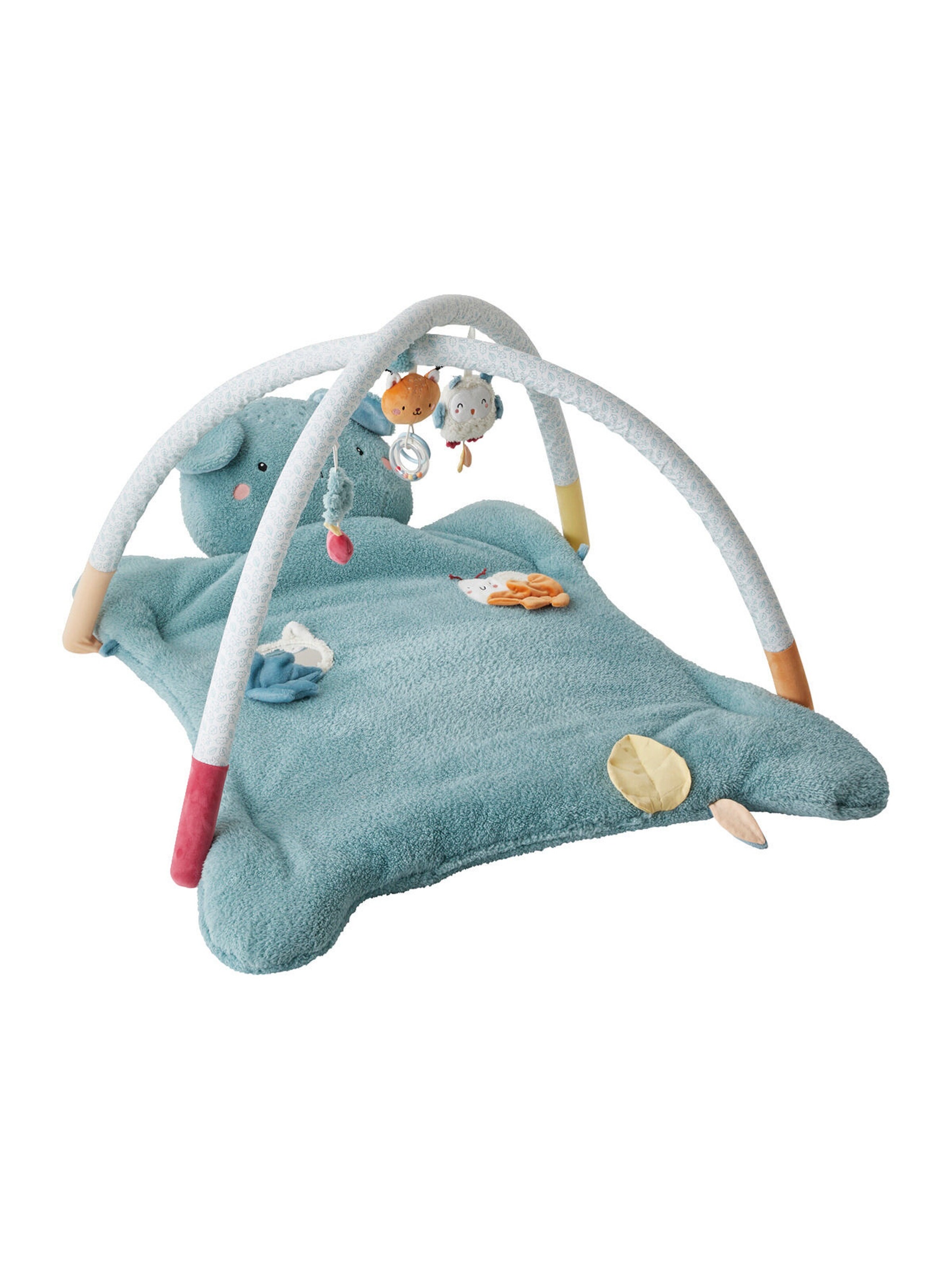 Vertbaudet Activity-Decke mit Spielbögen WALDFREUNDE grün