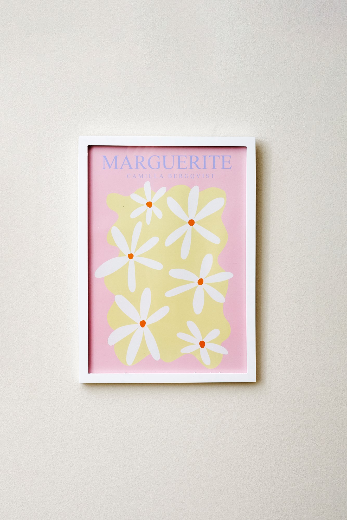Plakat Marguerite Rose A4 | Camilla Bergqvist. | Dusty Rose | Poster and Frame