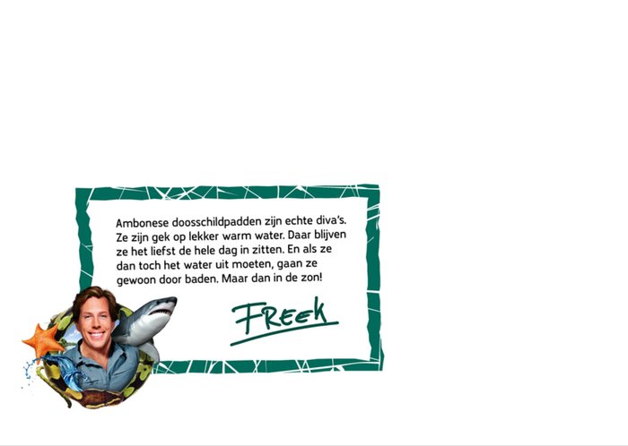 Freek Vonk | Zwemdiploma kaart | Doosschildpad