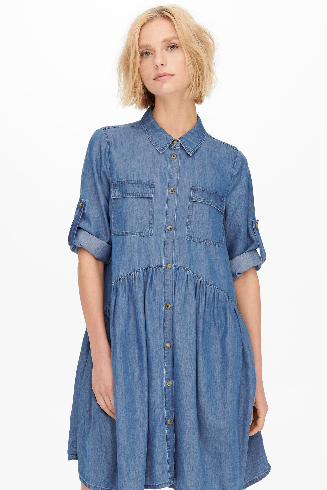 Vestido camisa de liocel