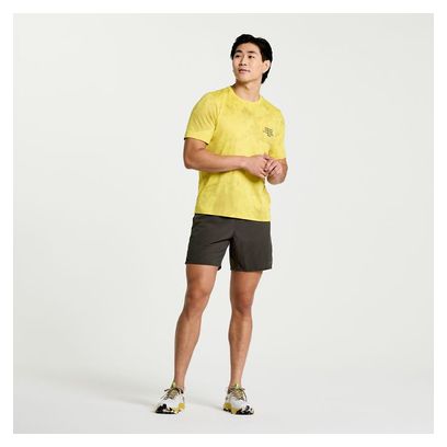 Maillot Manches Courtes Saucony Explorer Jaune
