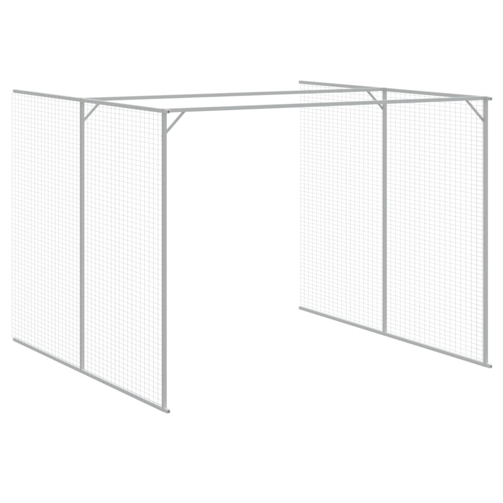 Niche pour chien avec cour gris clair 214x865x181 cm
