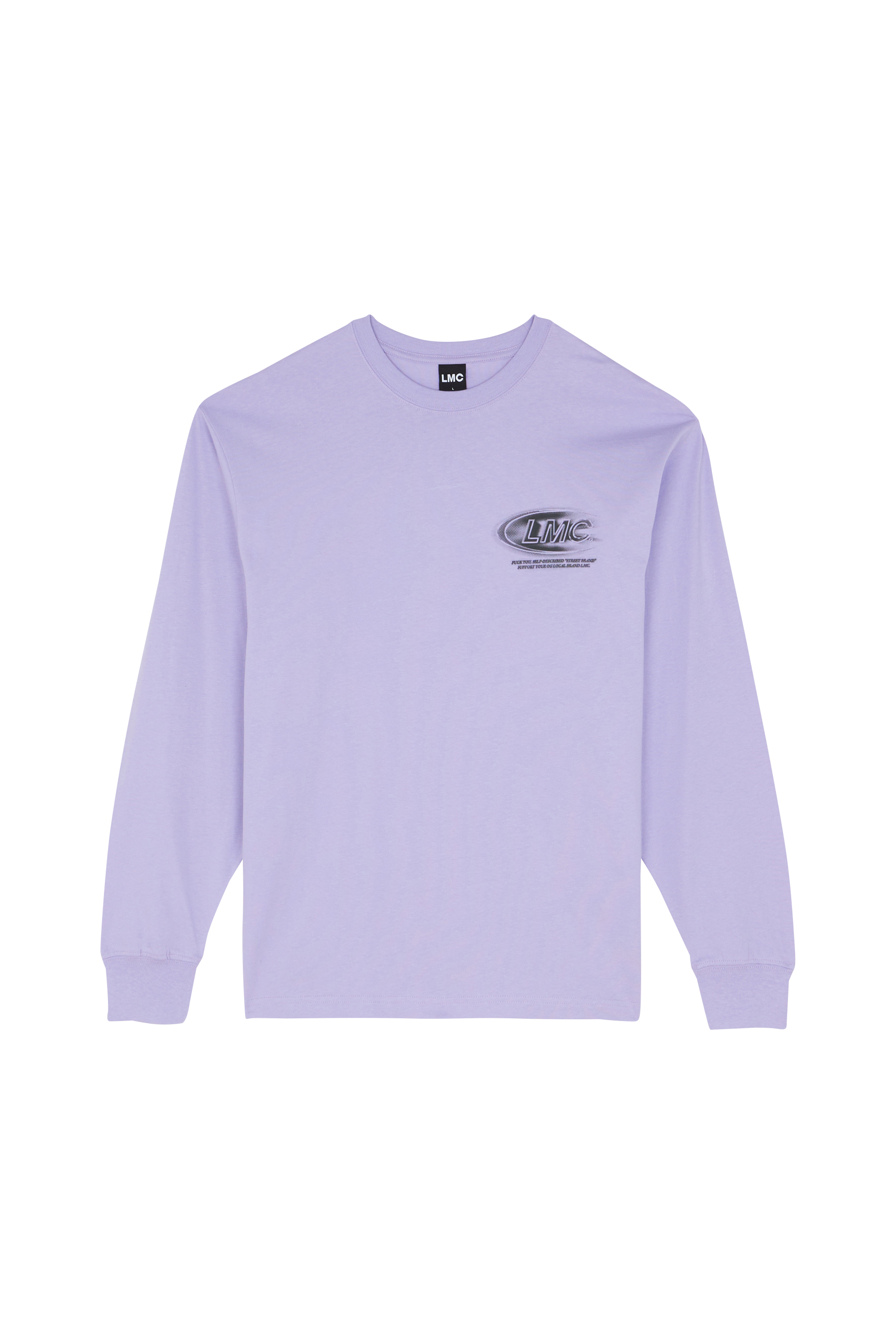 LOST MANAGEMENT CITIES T-shirt CREW LONG SLV TEE Blanc