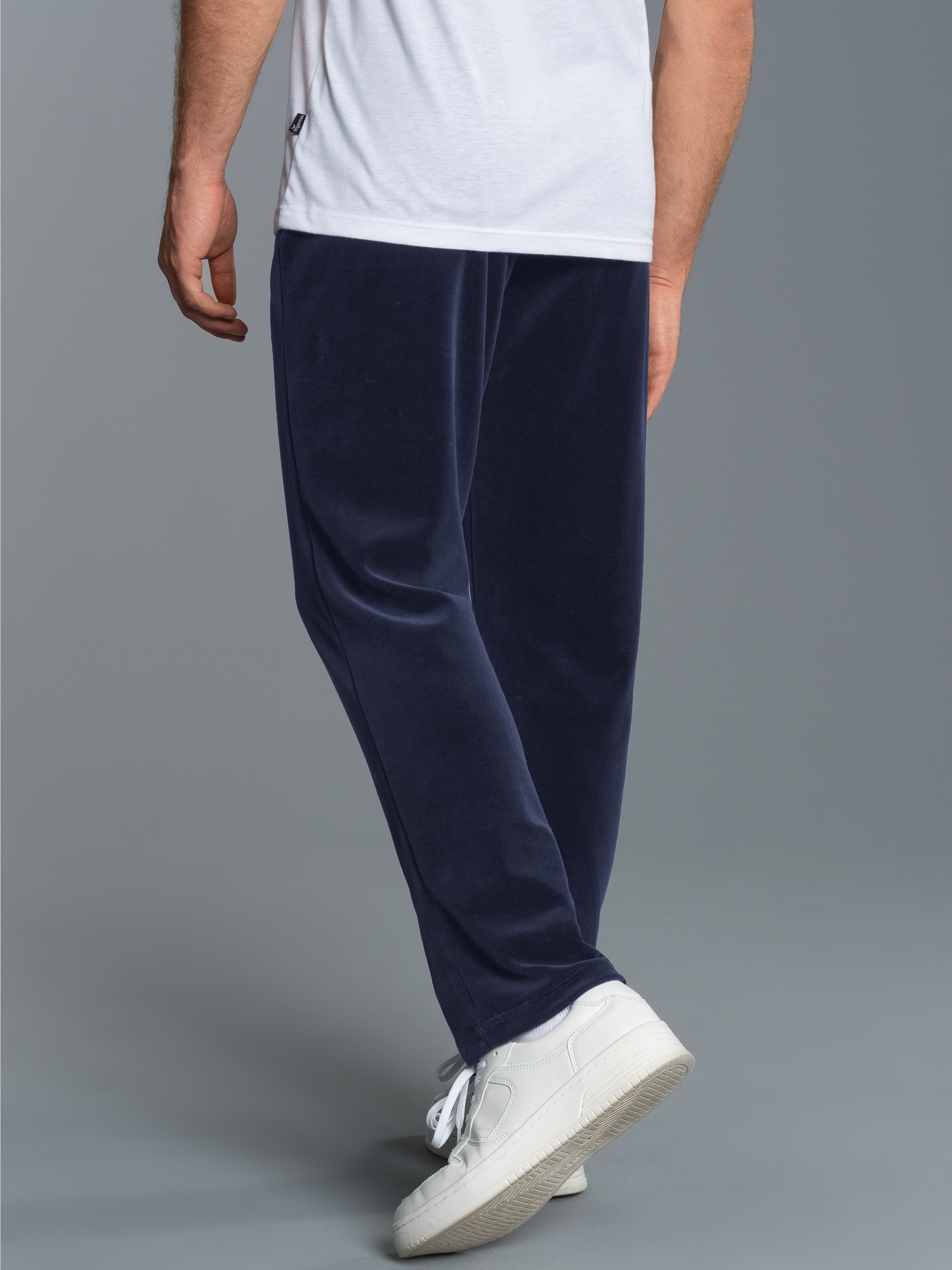 Nicki Hose mit praktischen Eingrifftaschen Navy
