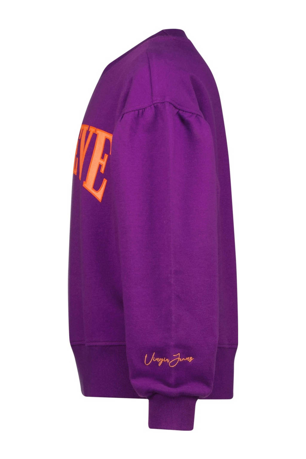 Vingino sweater Noran met tekst paars