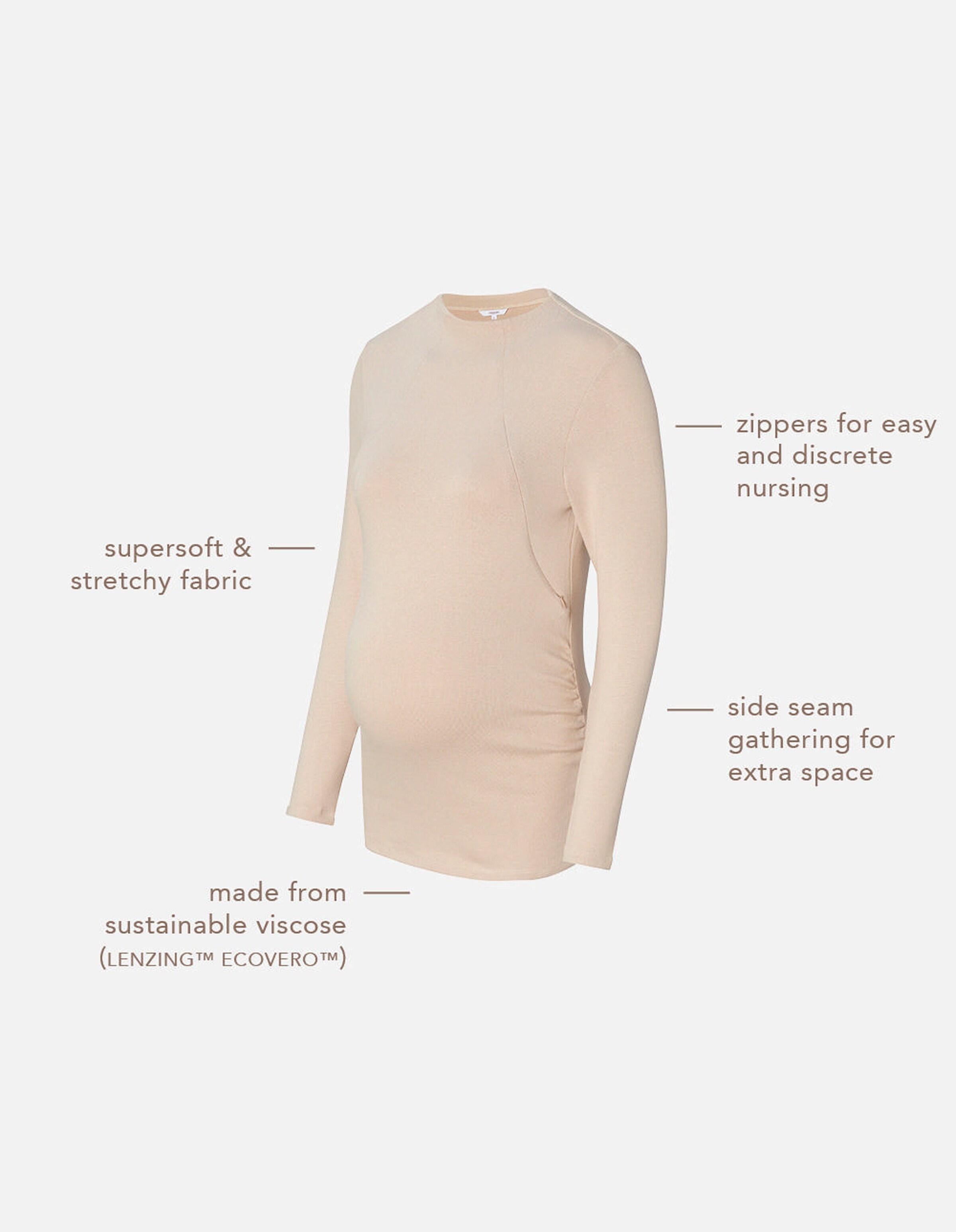 Noppies Still-Shirt Rosa Light Sand