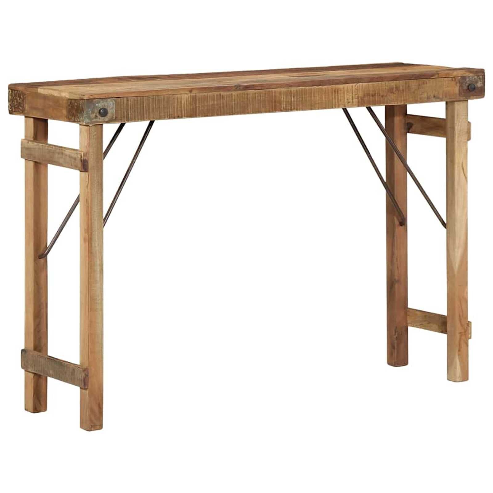vidaXL Consoletafel Bruin 110 x 35 x 76 cm Massief gerecycled hout