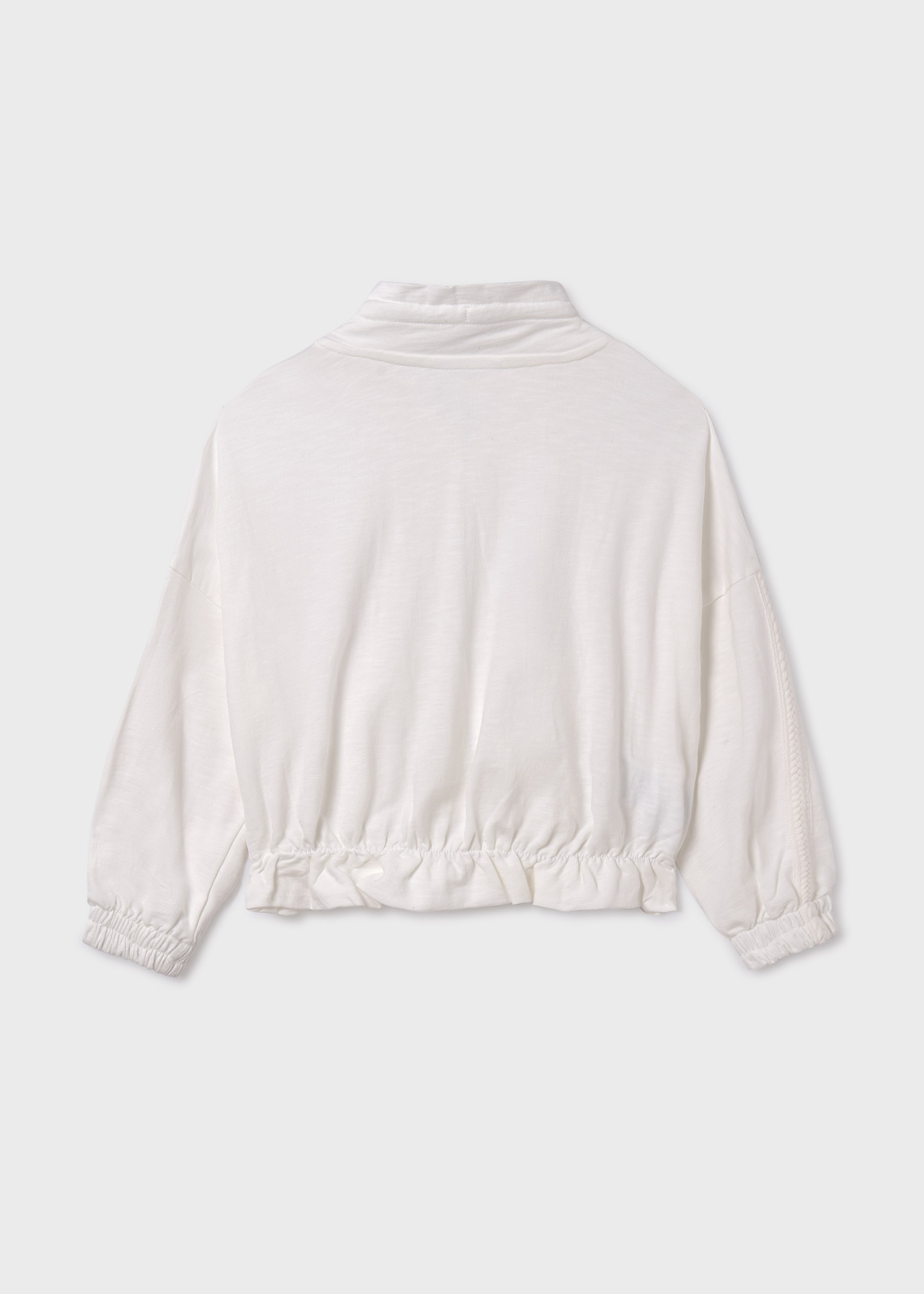 Moletom com zíper Better Cotton para meninas
