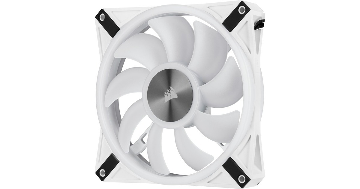 CorsairiCUE QL140 RGB case fans  (Wit, 2 stuks, 140 x 140 x 25 mm, PWM)