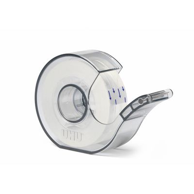 UHU Rollafix - Ruban adhésif avec dévidoir - transparent - 19 mm x 30 m (25m + 5m offert)