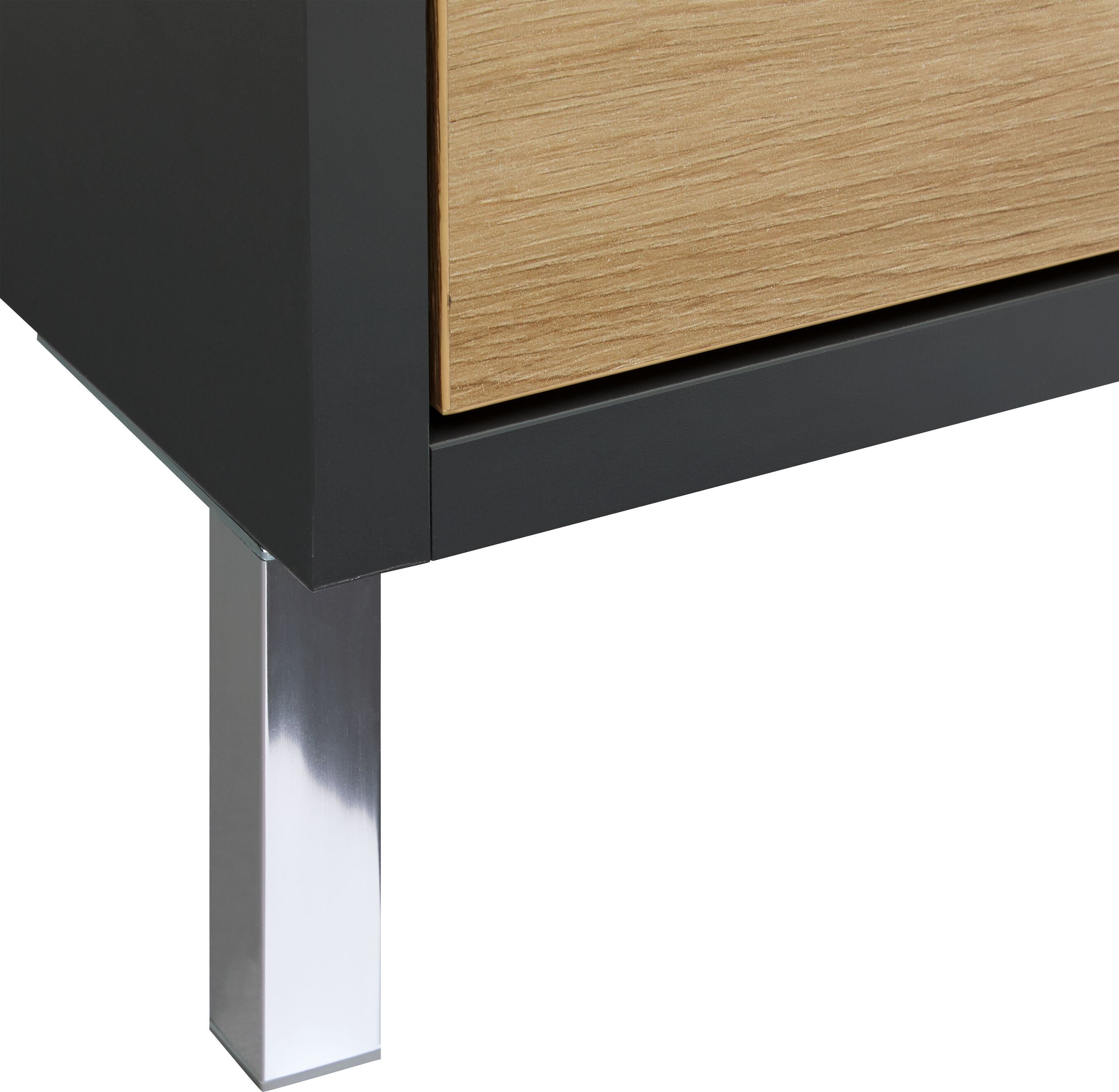 SIERRA Lavaboy - Anthrazit/Eiche / B: 80.0 cm x T: 35.0 cm x H: 60.0 cm