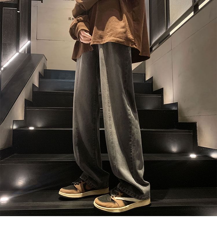 Priam - Mid rise Gradient Wide Leg Jeans