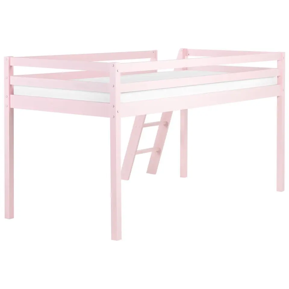ASCOUX - Kinderbed - Roze - 90 x 200 cm - Dennenhout