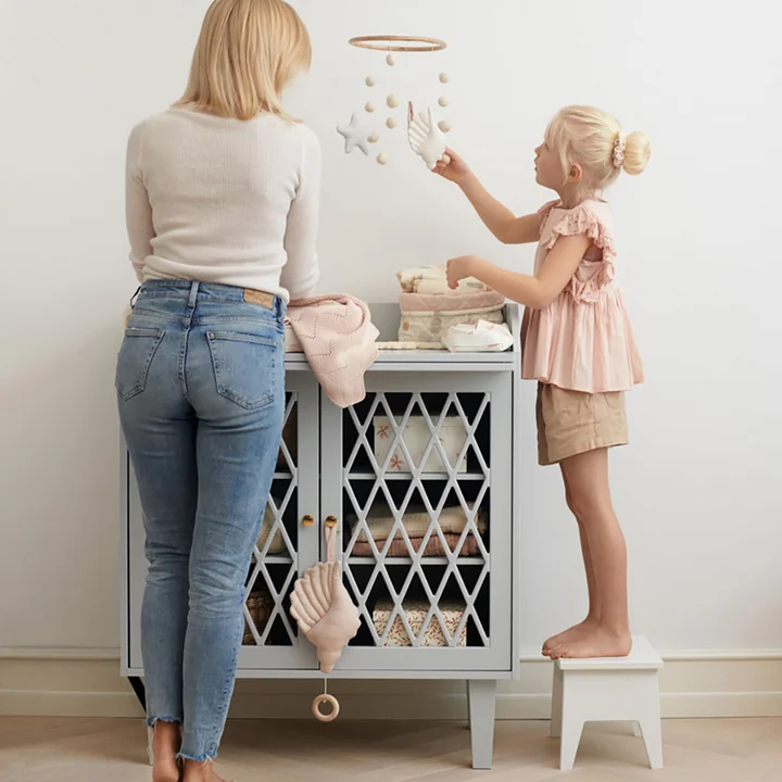 Cam Cam Copenhagen - Harlequin Wickeltisch, weiss
