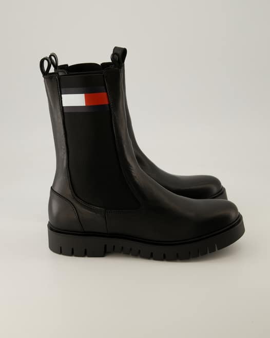 Tommy Hilfiger Jeans TJW Long Chelsea Boot Chelsea Boots in Schwarz