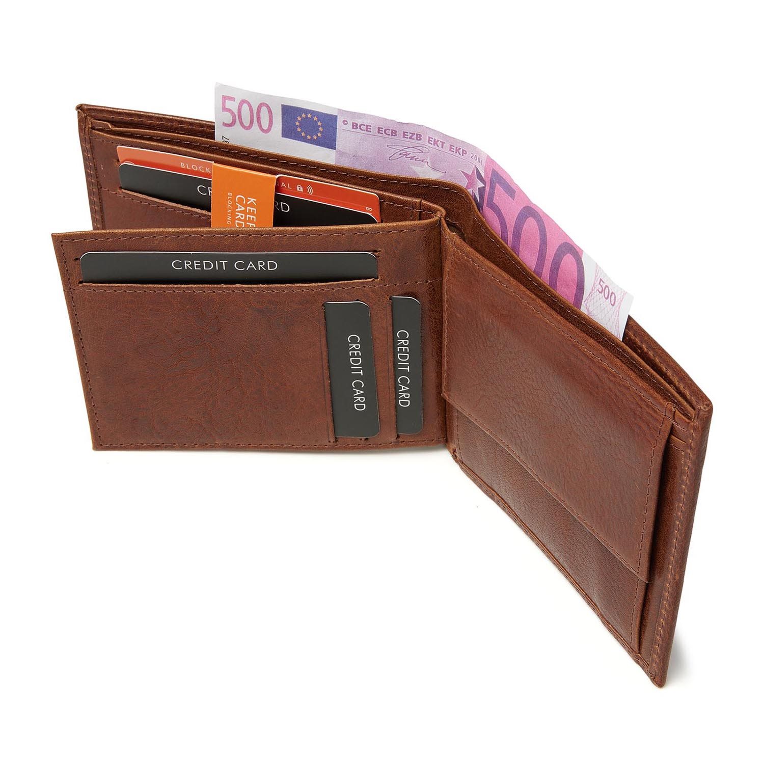 dR Amsterdam Milan Billfold 28559 cognac