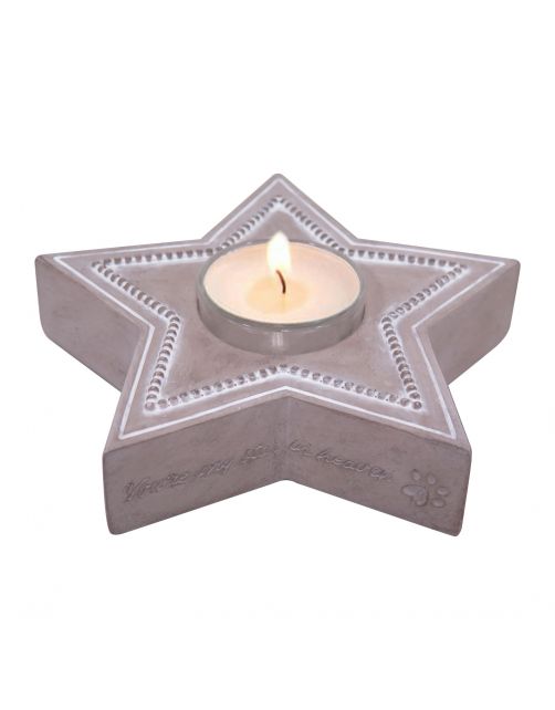 Happy-House Memory Collection Waxine Ster - Herdenken - 15x14.5x4 cm Beige