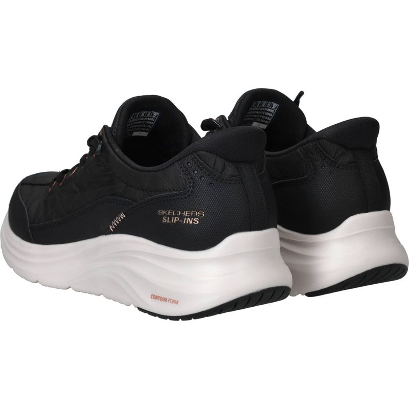 Skechers Slip-Ins Contour Foam Cozy Fit Sneakers Zwart Dames