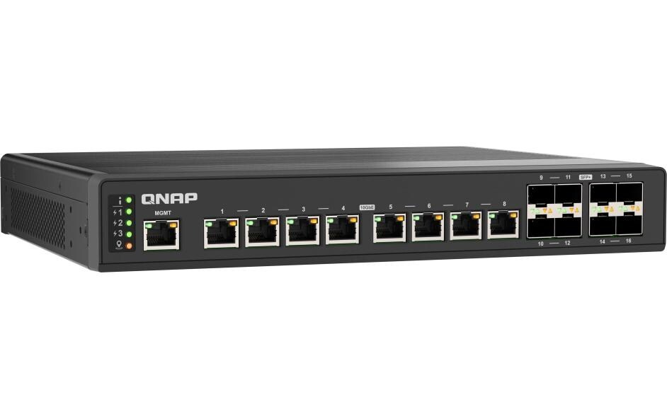 SFP+ Switch QSW-IM3216-8S8T 16 Port<br>Netzwerk-Switch Managed 10G Ethernet (100/1000/10000) Schwarz