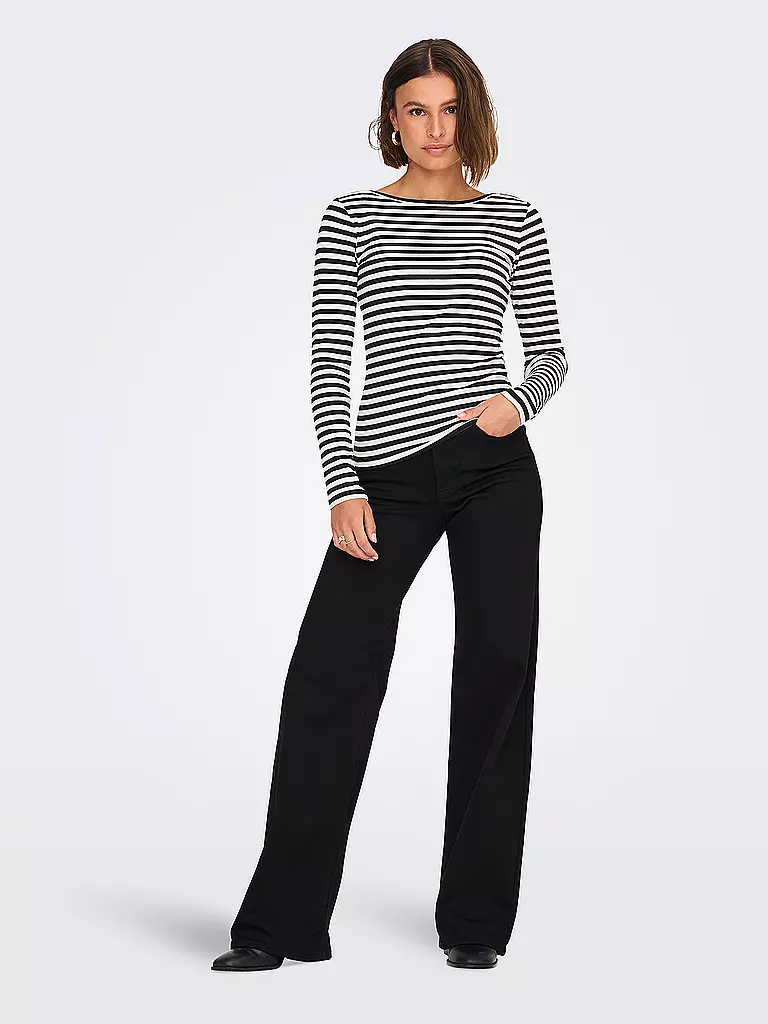 ONLY Jeans Wide Leg ONLMADISON BLUSH schwarz