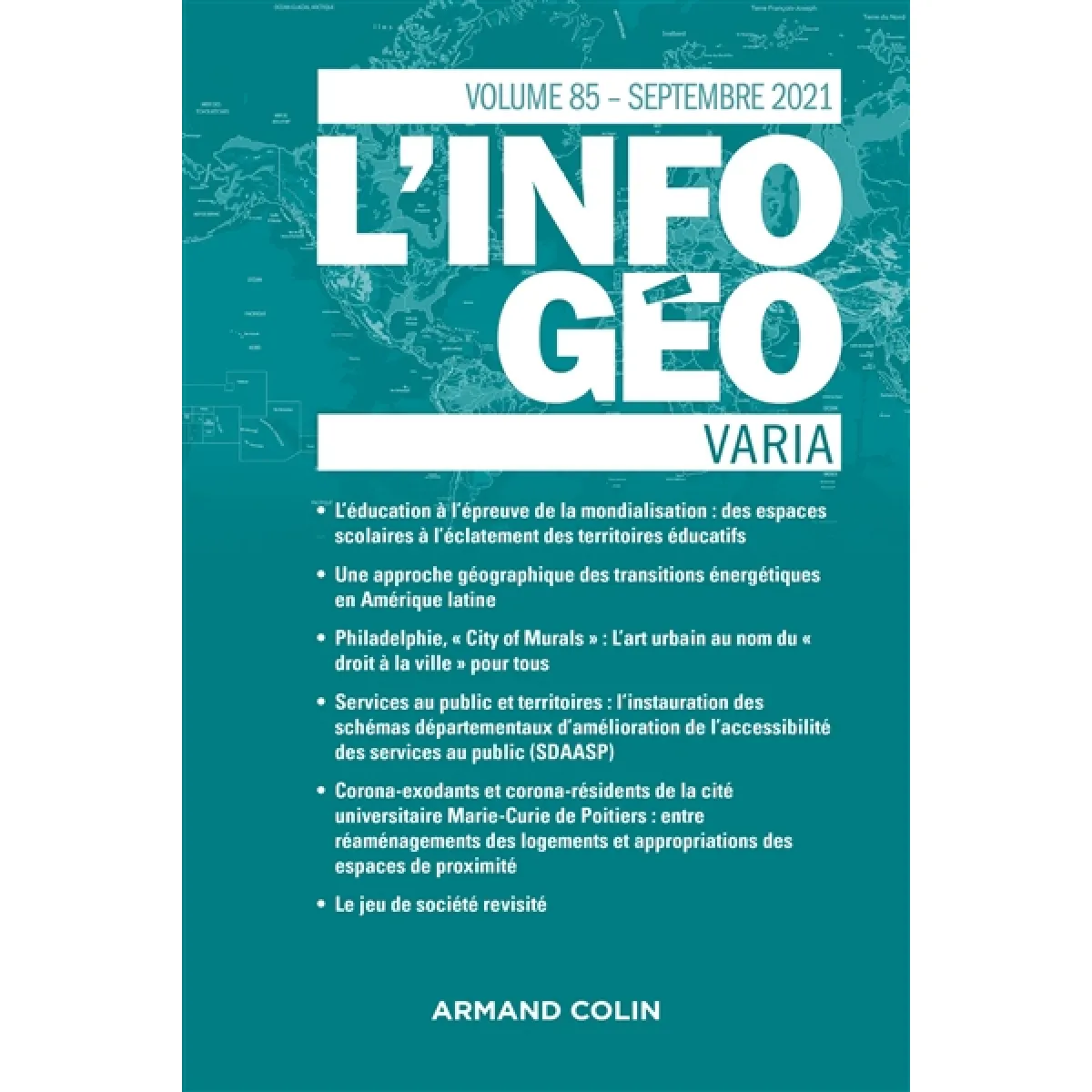 Information géographique (L'), n° 85-3. Varia · Occasion