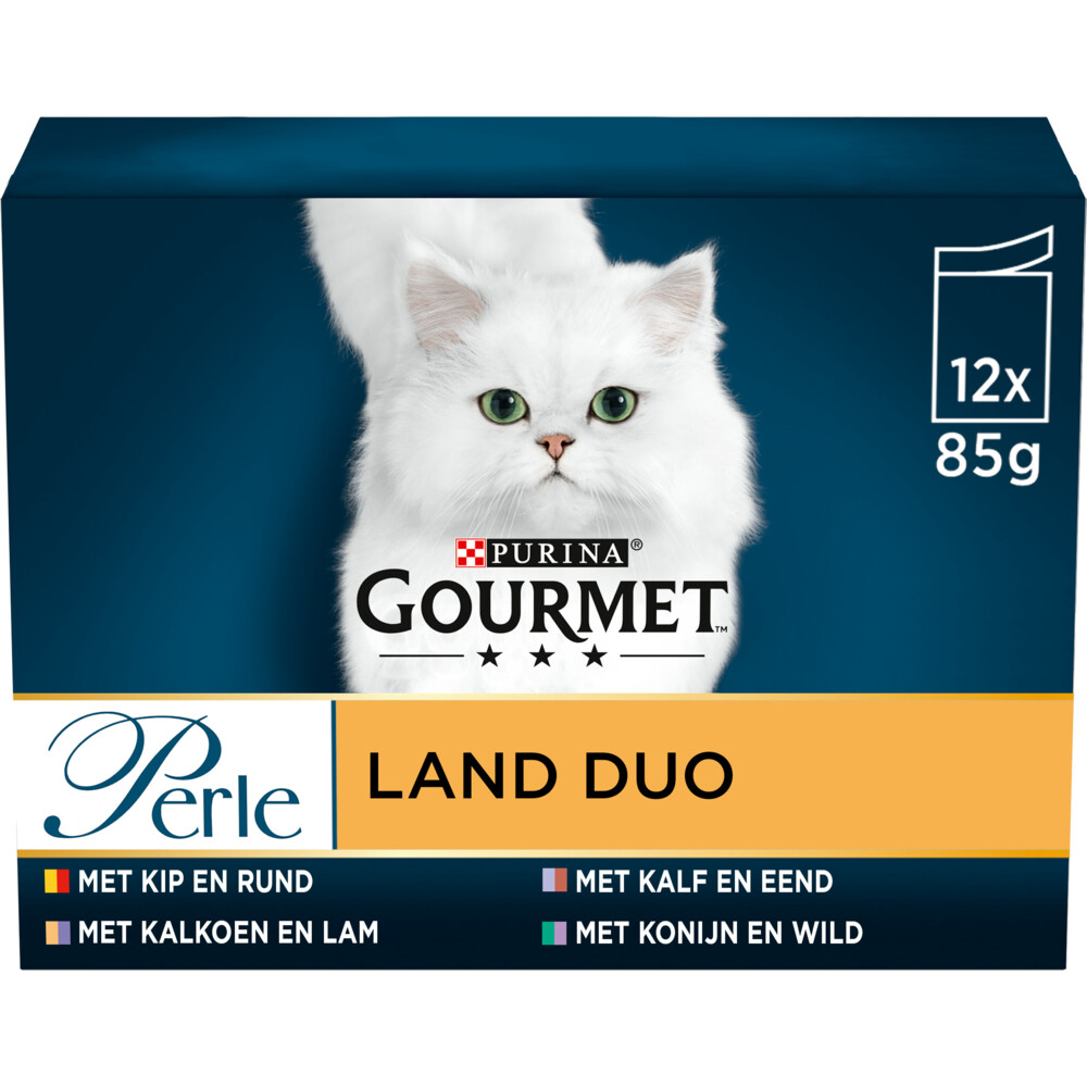 Gourmet Perle Mini Filets Multipack Land Duo in Saus12 x 85 gr