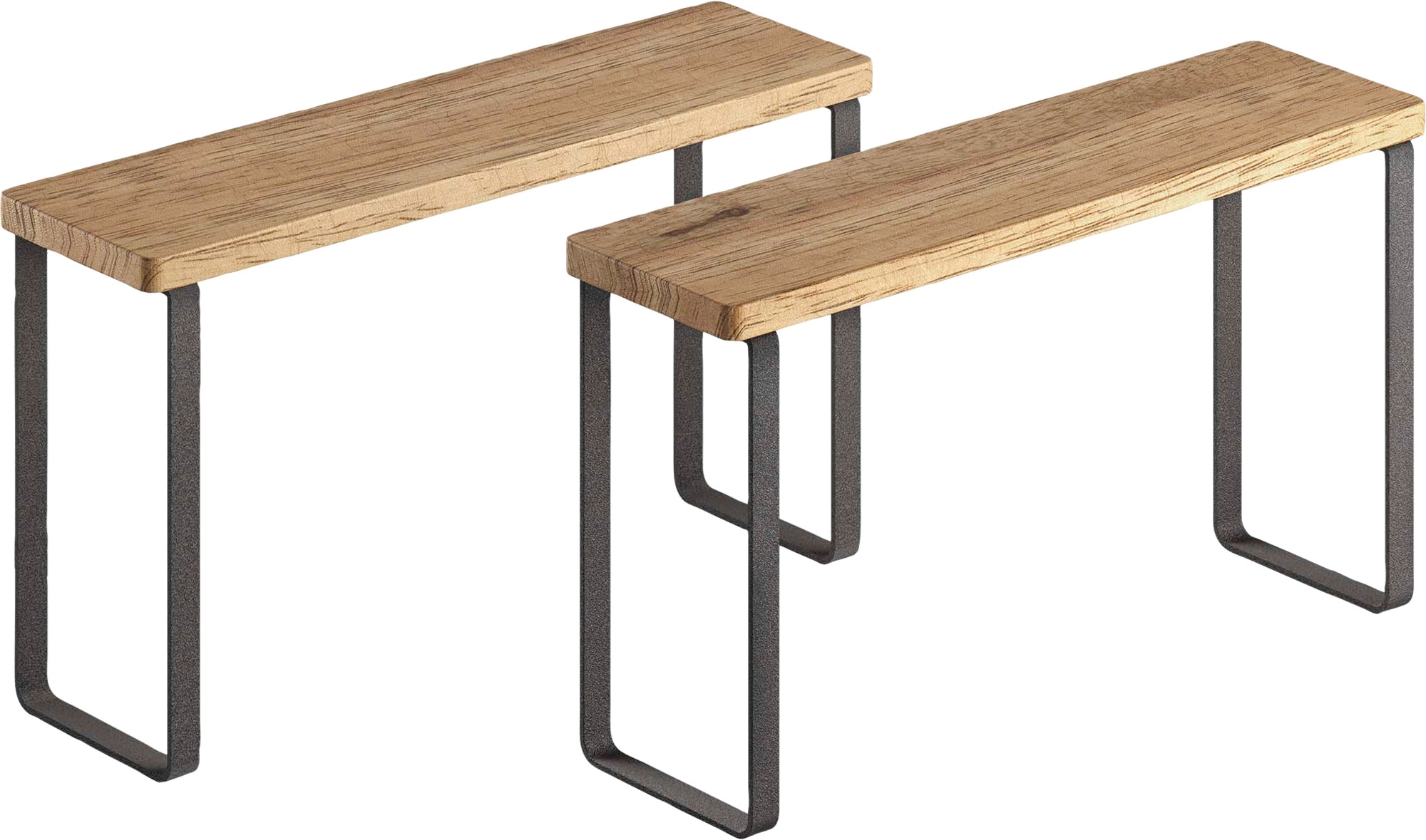 Metaltex York LAVA 2er-Set Gewürzregale 1-Etage 27 x 8 x 16 cm