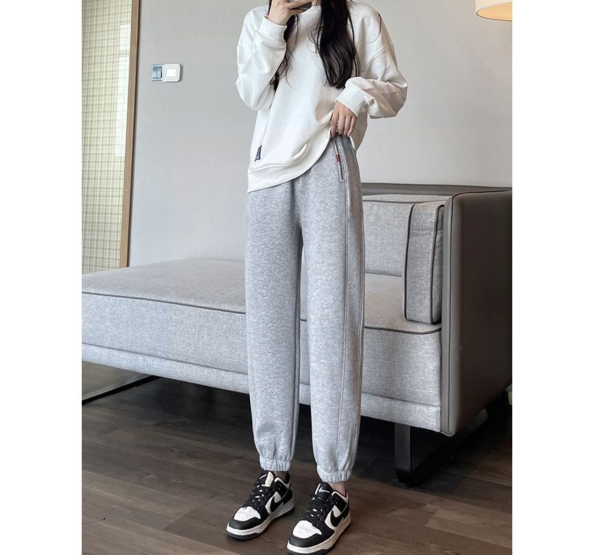 evanesce - Wijde, geribbelde joggingbroek met hoge taille en trekkoord (verschillende designs)