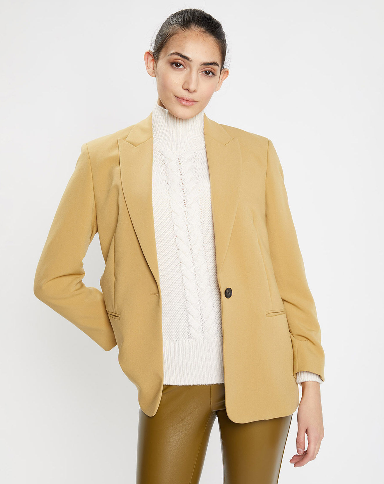 Galeries Lafayette Veste Paul kaki clair