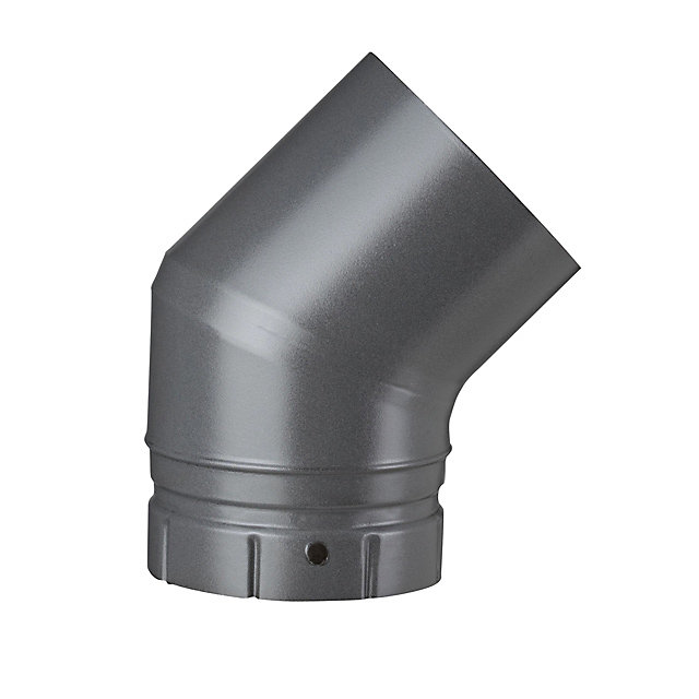 Coude émaillé segmenté Gris 45° x ø180 Poujoulat