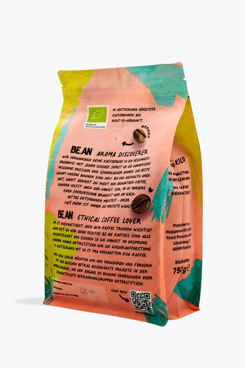 BE.AN Café Crème Bio 750g