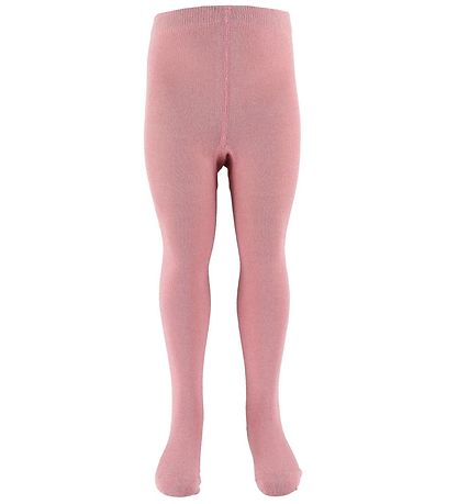 Minymo trømpebukser - 2-pak - Gr?/Rosa m. Glimmer