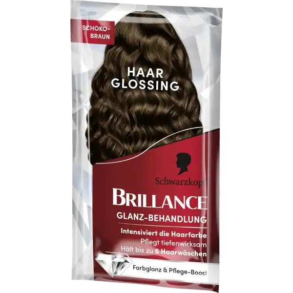 Haar Glossing Schoko Braun