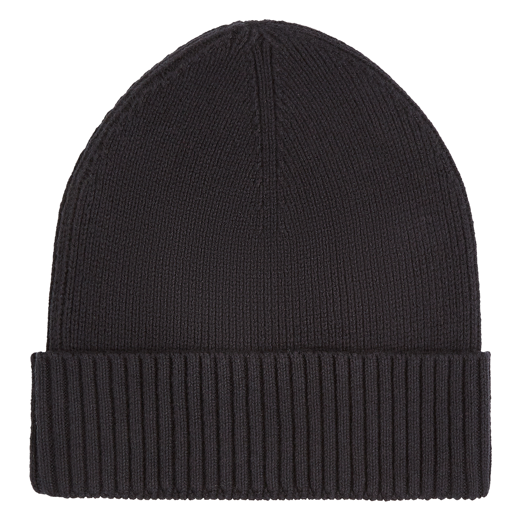Bonnet en coton bio mélangé | Noir