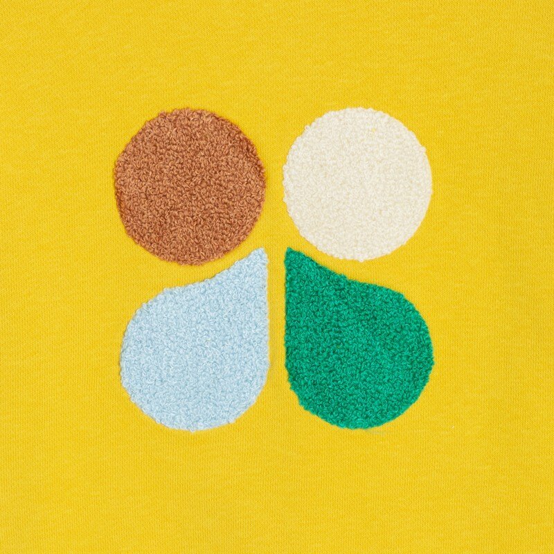 Sweat bébé garçon jaune en coton recyclé Catimini Jaune