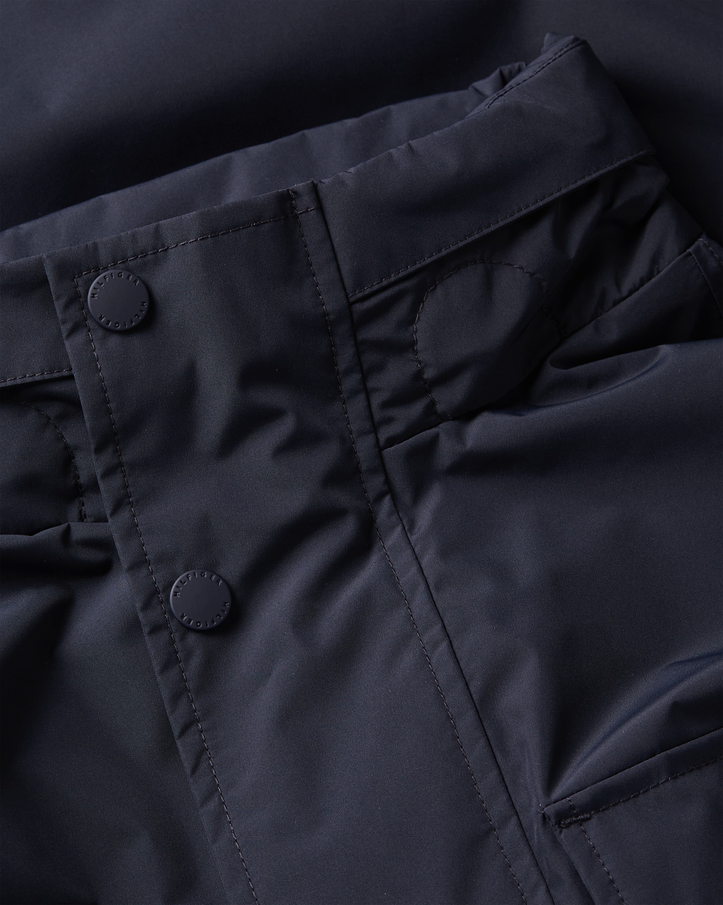 Tommy Hilfiger Fieldjacket »PACKABLE FIELD JACKET« mit Kapuze Winterjacke, Outdoorjacke Kapuze im Kragen verstaubar