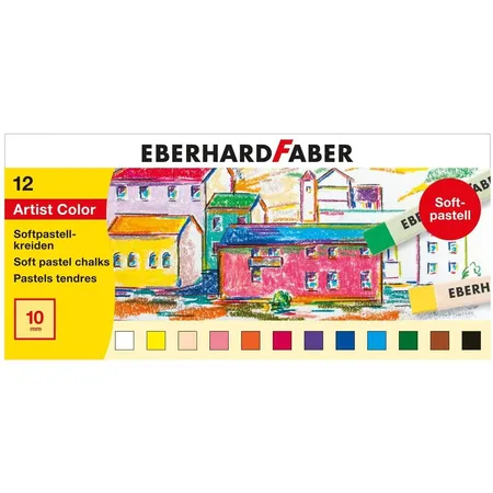 Eberhard Faber Artist Color Softpastellkreiden in 12 brillanten Farben