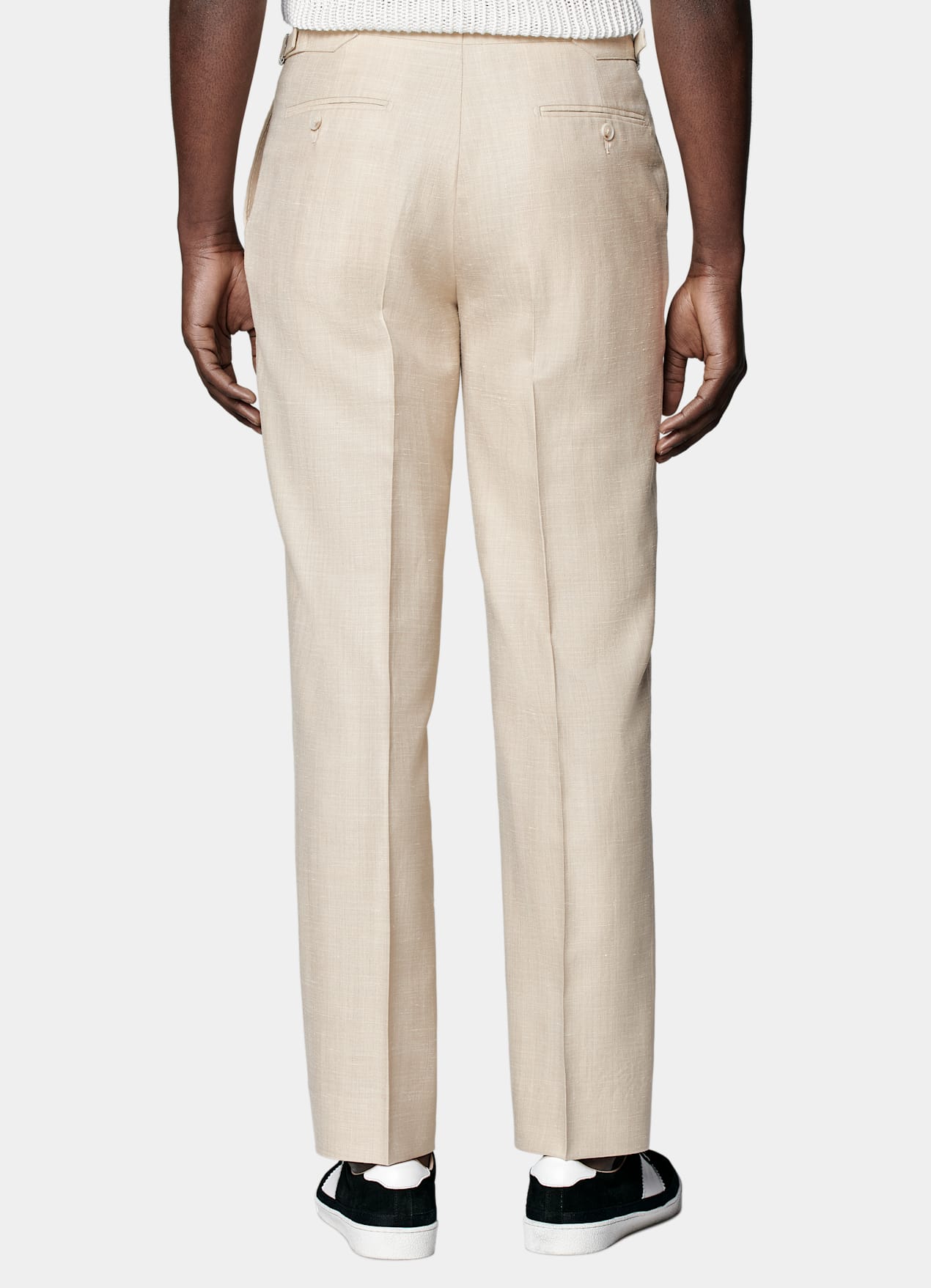 Costume Havana coupe Tailored sable à chevrons