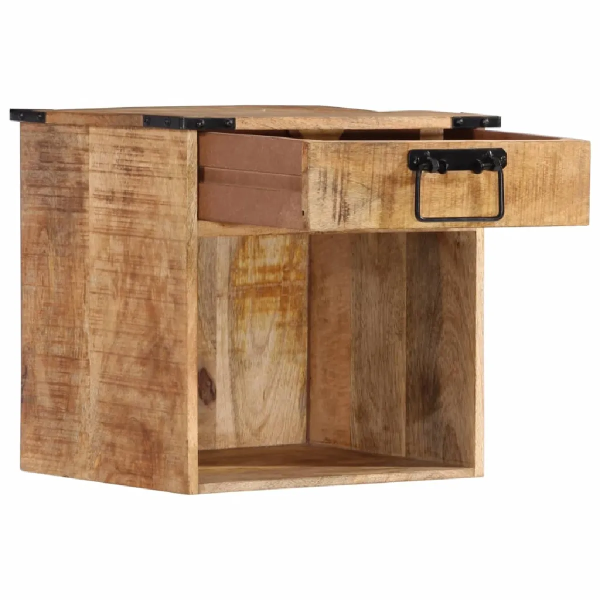 VidaXL Table de chevet - Bois de manguier