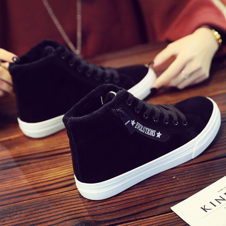 Solejoy - Hoge sneakers met veters van imitatiesuède
